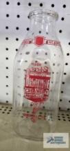 Brookville Creamery Products Co. milk bottle. Brookville, PA