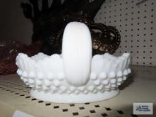 Fenton hobnail basket