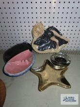 Vintage ashtray with covered top, Royal Sonesta Hotel New Orleans advertising ashtray, etc