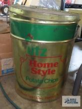 Vintage utz potato chip tin