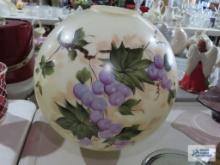 Gone with the Wind hand-painted lamp shade with grapevine motif