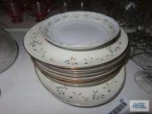 Princess China Riviera pattern china pieces and Japan bowl