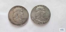 1948 and 1963-D Franklin half dollars