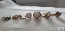 Variety of gold plated rings