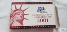 2001 United States Mint Silver Proof Set