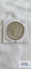 1921Morgan dollar coin, marked D