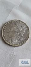 1882 Morgan dollar coin