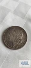 1879 Morgan one dollar coin