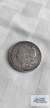 1878 Morgan one dollar coin