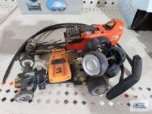 Slot car parts and retro pull car parts