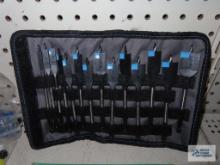 Spider high performance wood bit set with stinger auto feed tips