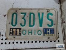 1980s Ohio license plate