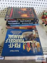 Dungeons & Dragons books and Fix-It-Yourself books