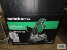 Metabo 10" compound miter saw in box