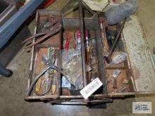 Toolbox with tools and hardware