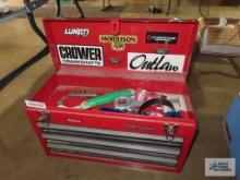 Craftsman tool box with hardware and tools