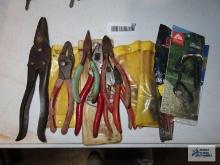 Side cutters, metal snips, pliers, etc
