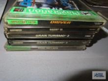 PlayStation games including Driver, NASCAR 98, Gran Turismo, and Grand Theft Auto