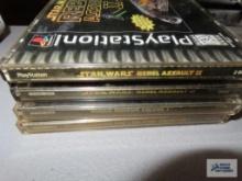 PlayStation games including Star Wars Rebel Assault II, Namco Museum volume I and Arcades Greatest