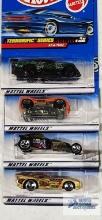 Complete set of 1999 Terrific series Hot Wheels cars new in packages
