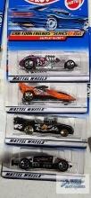 Complete set of 1999 Cartoon Friends series Hot Wheel cars new in packages