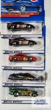 Complete set of 2000 Kung Fu Force series Hot Wheel cars new in packages with one extra