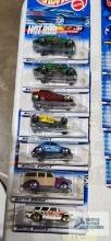2000 Hot Rod series magazine series and 1999 Surf and Fun series Hot Wheels cars, new in packages,