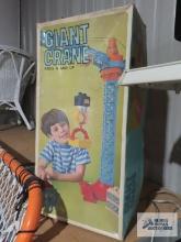 Sears giant crane toy in box