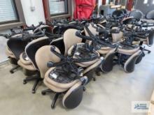 Approximately 37 roll about computer chairs
