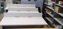 Four 5' x 29" x 28-1/2" tall computer desks