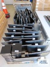 28 Lenovo Thinkcentre M710Q desktop computers with 28 flat screen monitors. Does not include hard