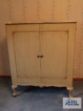 Mahogany painted armoire. On second floor.