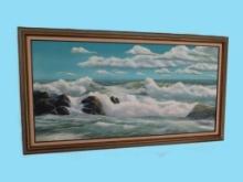 Glaeser oil on canvas. 53" by 29-1/2". No shipping!