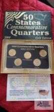 2000 Gold edition commemorative state quarters.