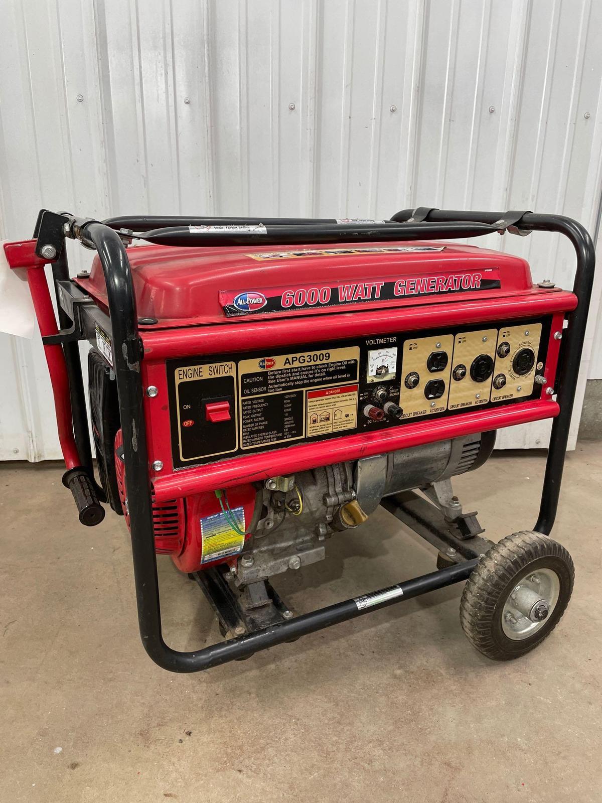 ALL POWER 6000 Watt Generator