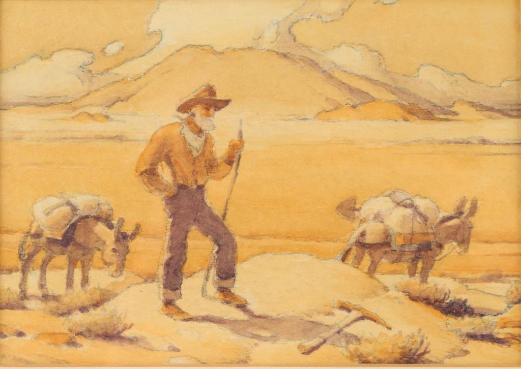 Original Watercolor on Paper by Clyde Forsythe