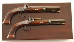 T. Wilson & Co. Cased Percussion Pistol Set