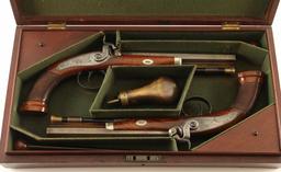 T. Wilson & Co. Cased Percussion Pistol Set