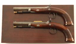 T. Wilson & Co. Cased Percussion Pistol Set