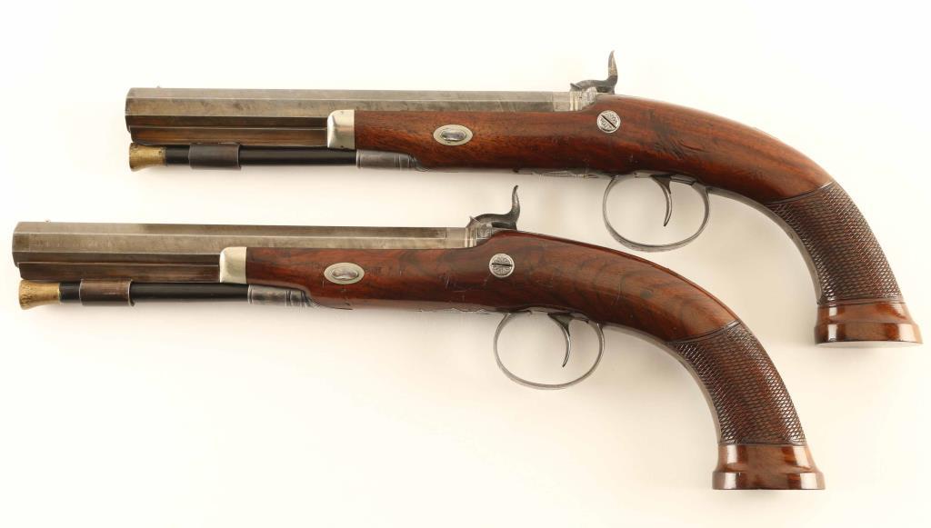 T. Wilson & Co. Cased Percussion Pistol Set