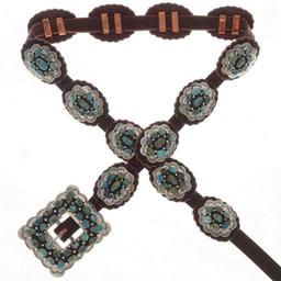 Navajo Turquoise Concho Belt