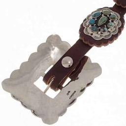 Navajo Turquoise Concho Belt