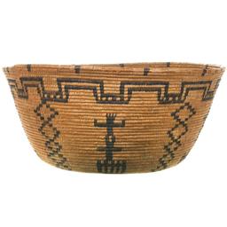 Old Apache Indian Pictorial Basket