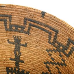 Old Apache Indian Pictorial Basket