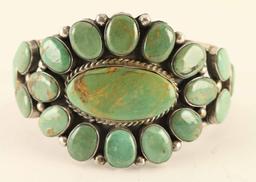 Nevada Turquoise Floral Cluster Bracelet