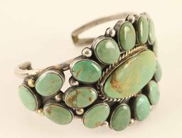 Nevada Turquoise Floral Cluster Bracelet