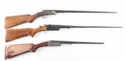 Lot of 3 .410 Bore Single Shot Parts Guns