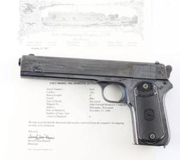 Colt Model 1902 Sporting 38 ACP SN: 9541