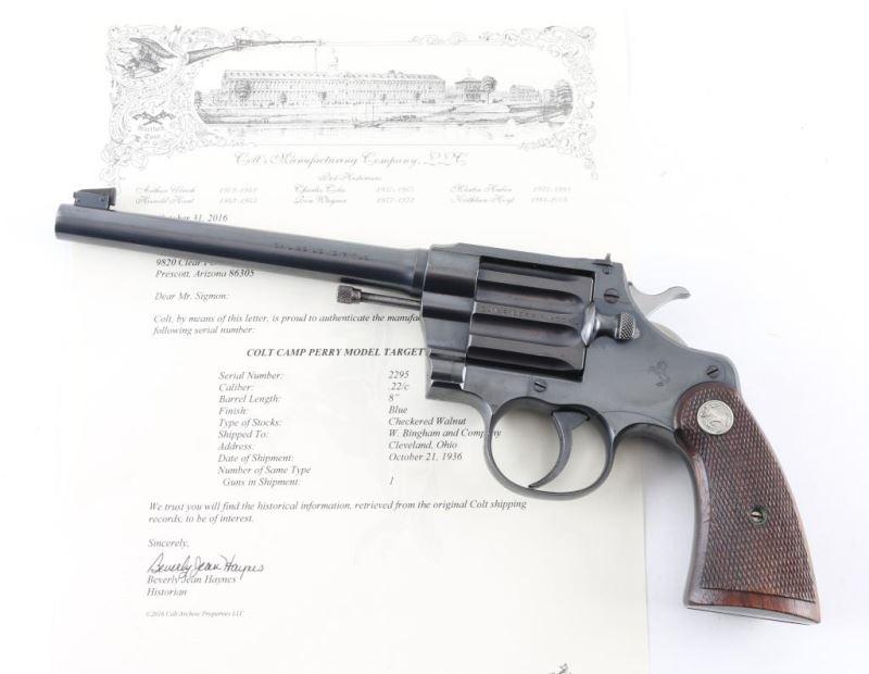 Colt Camp Perry Model 22LR SN: 2295