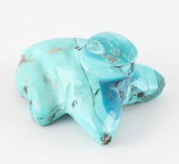 Turquoise Frog Effigy